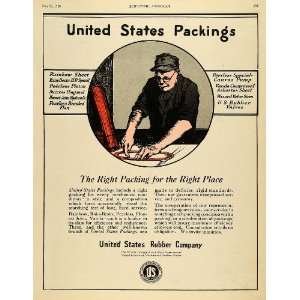 1920 Ad US Logo Worker Rain Besto HP Spiral Canvas Pump United States 