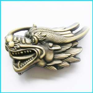  NEW 3d Oriental Dragon Feature Belt Buckle 3D 056AB 