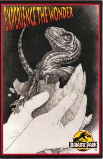 Jurassic Park Movie 4 x 6 Art Postcard #5, NEW 1993  