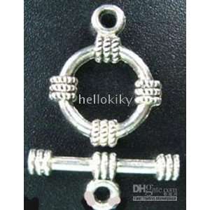  480sets tibetan silver sailor knot toggle clasps a141 