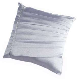   Wilton Silver Metallic Ring Bearer Pillow with Rhinestones: Clothing
