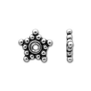  Antique Silver 7mm Star Heishi Spacer Arts, Crafts 