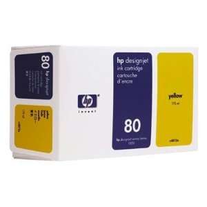  New   HP No 80 Yellow Ink Cartridge by HP Consumables 