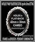 Set of 2 Retro Scrolling Gothic Style Frame for Cameo 30mm x 40mm 