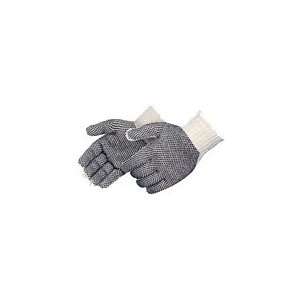 Liberty Glove Ladies Cotton String Knit Gloves With Pvc Dots On Both 