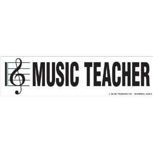  Music Teacher Bumper Sticker: Health & Personal Care