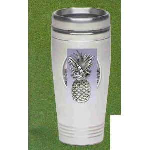    Pineapple Stainless Steel Thermal Drink Mug: Kitchen & Dining