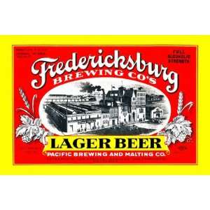  Fredericksburg Brewing Co.s Lager Beer 28x42 Giclee on 