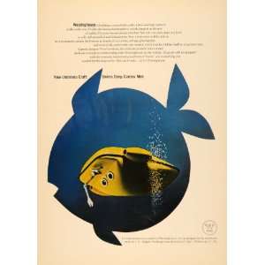 1963 Ad Westinghouse Electric Deepstar Undersea Craft   Original Print 