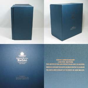   Blue 200th Anniversary Limited Edition 750ml Label Whisky  
