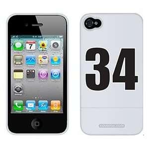  Number 34 on Verizon iPhone 4 Case by Coveroo  Players 