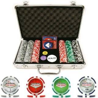   300 15 Gram Clay Welcome to Las Vegas Chip Set with Aluminum Case