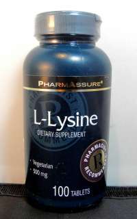 LYSINE   100 Tablets / 500 mg   PharmAssure  