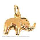 FindingKing 14K Gold Elephant Pendant Charm Necklace Chain Jewelry