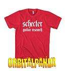   Shirt with White SCHECTER GUITAR logo   omen jack extreme floyd rose