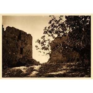  1925 Sidon Saida Castle of St. Louis Ruins Lebanon 