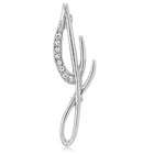 BERRICLE Silver Toned Initial Letter Brooch Pin   J   Jewelry Gift for 
