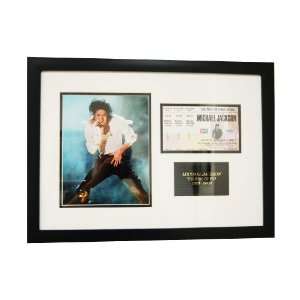   Jackson Limited Edition Ticket Collage  Framed