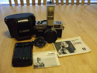 Canon QL 17 35mm Rangefinder GIII Film Camera w/ Flash  