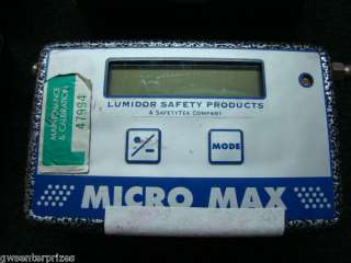 Lumidor Micro Max Series 1 multi gas Monitor Detector  