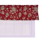 Ellis Curtain Jeanette Tailored Valance Window Curtain in Red