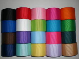 LOT 20 YARDS GROSGRAIN RIBBON SOLID COLORS 1.5 1 1/2 IN. REF QRTY09 