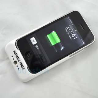 2100 mAh IPHONE 3GS 3G External Battery CHARGER CASE  
