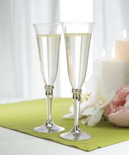 WEDDING PERSONALIZED TOASTING CHAMPAGNE FLUTES GOBLETS 068180009152 