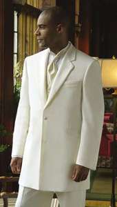   Cream Off White Andrew Fezza Monaco Pkg. with Vest, Tie, & Shirt 56L