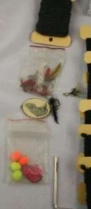 Lot of Fly Tying Supplies Uni Thread Black Brown Flies Stops Threaders 