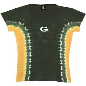   : Green Bay Packers Juniors Tie dye Babydoll Tee: Sports & Outdoors