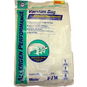   of 5 Replacement Miele Style F / J/ M Allergen Bags