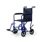     Lightweight Flame Colored Aluminum Transport Chairs   Blue Marble