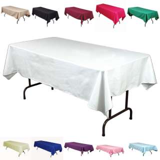 20 Lot 60×126 Seamless Polyester Tablecloths 18 COLOR  