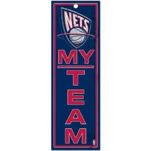  Wincraft New Jersey Nets My Team Wood Sign: Sports 