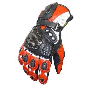  Volar Type 1 Motorcycle Gloves   Red   Large: Automotive