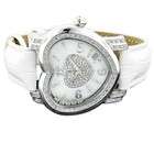 Luxurman Ladies Diamond Heart Watch 0.30ct White