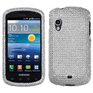   Stratosphere Crystal Diamond BLING Hard Case Snap Phone Cover Silver