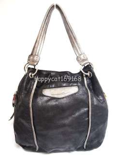 Kathy Van Zeeland Luxury Slouchy Shopper with Zipper Pockets Black ka 