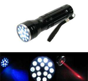 3in1 Torch Flashlight 10 LED + 5 UV + Laser Pointer P4  