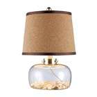 Stylecraft Fillable Clear Glass Table Lamp