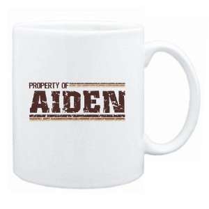  New  Property Of Aiden Retro  Mug Name