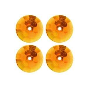  Ka Jinker Jems Faceted Round Orange 15 per Package By The 