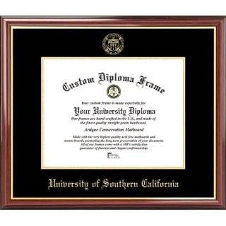   California Trojans   Embossed Seal   Mahogany Gold Trim   Diploma