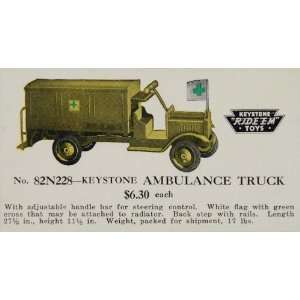  1933 Ad Keystone Ambulance Truck RideEm Riding Toys 