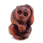 Ship From U.S* Boxwood Hand Carved Netsuke Sculpture Lovely Seated 
