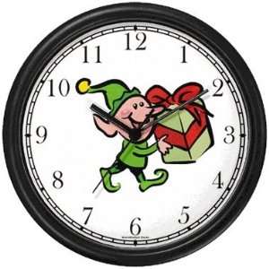  Elf   Santa Claus Helper Christmas Theme Wall Clock by 