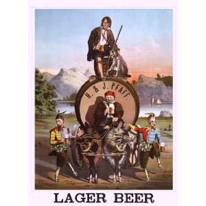 Lager Beer 28X42 Canvas Giclee