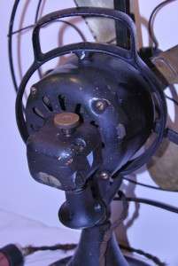   GE Vintage Brass Blade Oscillating Fan3 Speed Type AOU Form AF2  