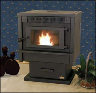 Kozi 100XL Free Standing Pellet Stove With Black Door   FREE SHIPPING 